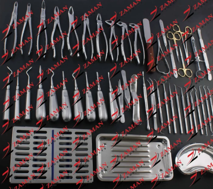 German 48 PC Oral Dental Surgery Extracting Elevators Forceps Instrument Kit Set - Image 3