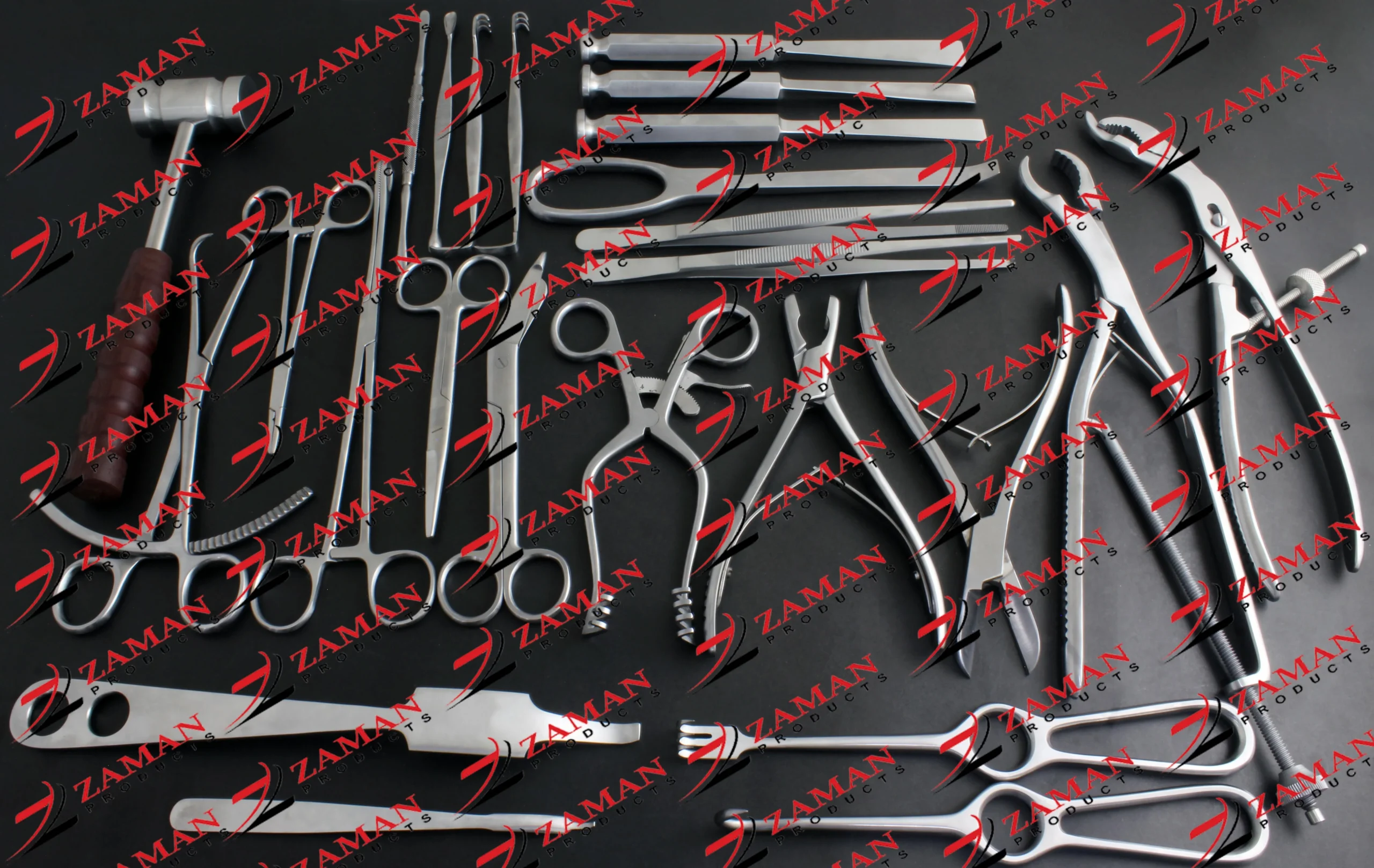 Basic Orthopedic Surgery 25 PCs Set Surgical instruments By Zaman Products