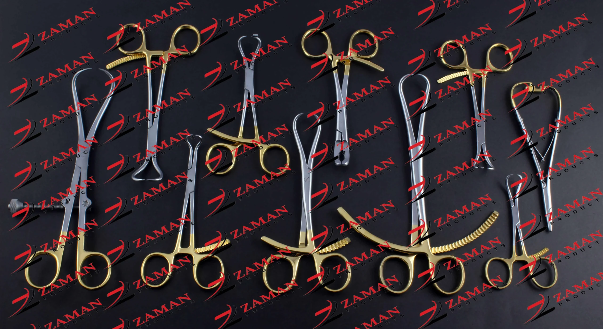Bone Reduction Holding Forceps Gold Surgical Instruments Orthopedics 10 PCS Set
