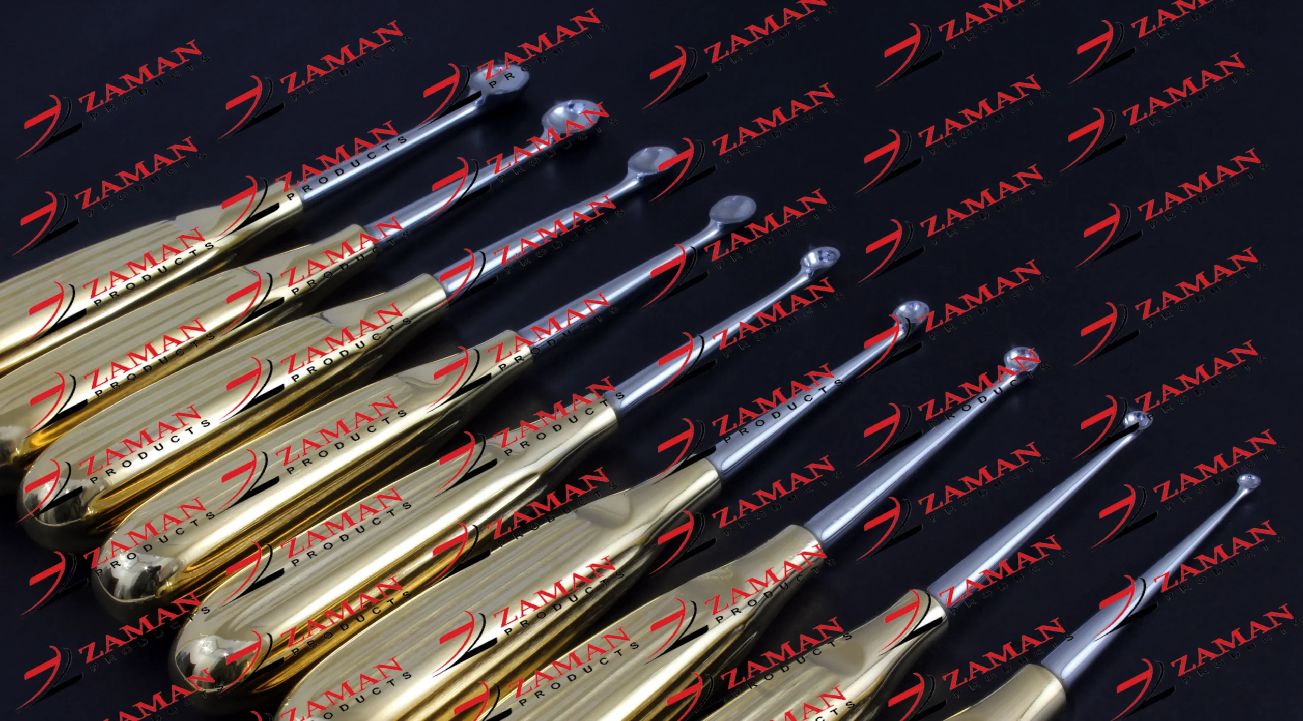 Bruns Curette Bone Curette Bundle Straight 17 cm Fig 000-6 9 PCs Set By Zaman products - Image 2