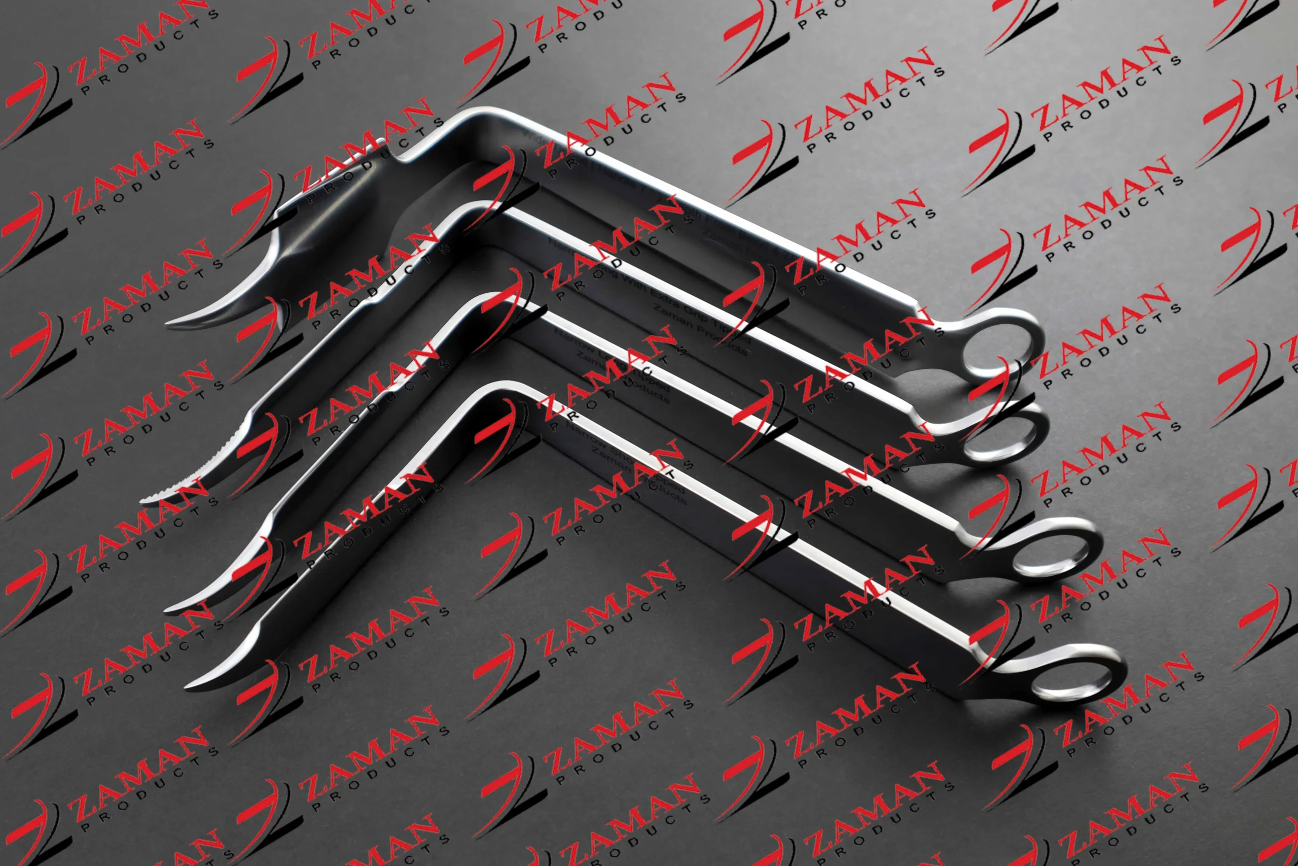 Bent Hohmann Knee Retractors Hip Arthroplasty Set Of 4 PCs Orthopedic By Zaman Products - Image 4