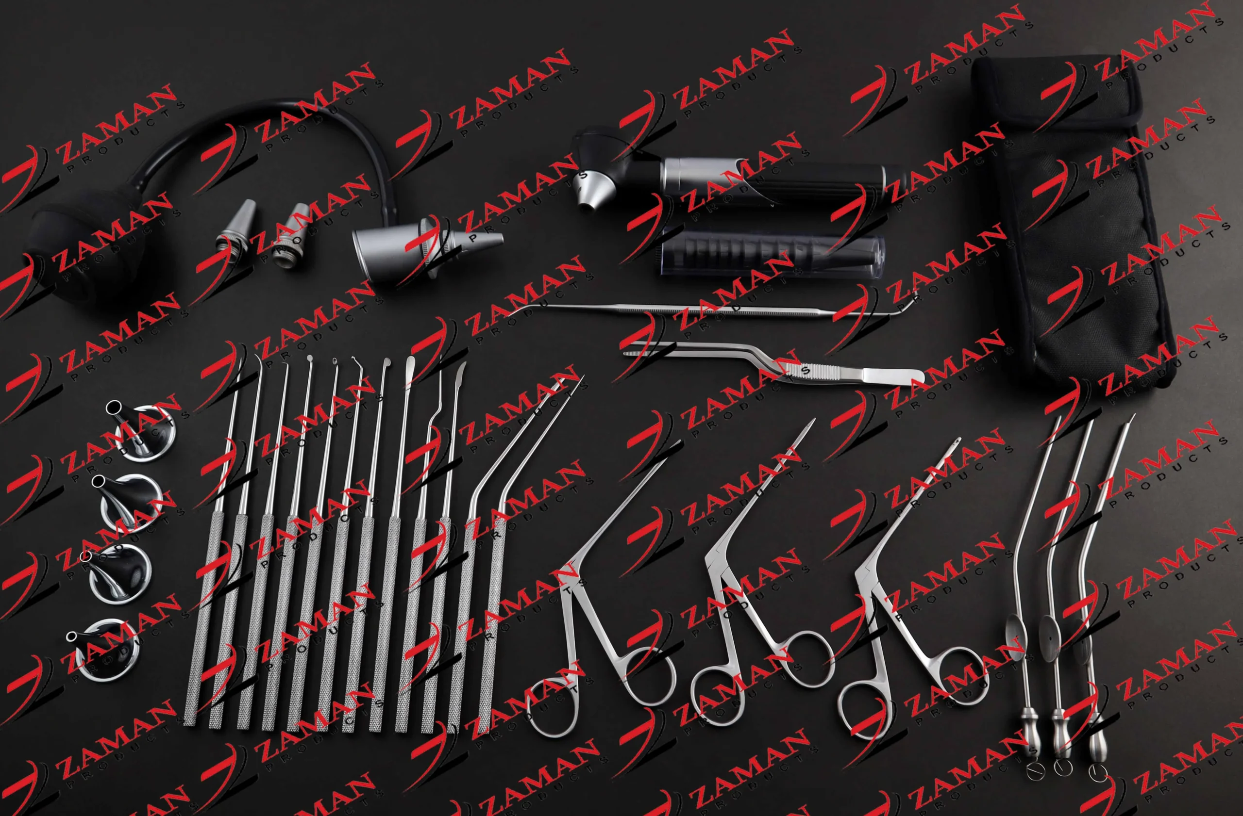 Micro Surgery Set , Ear Forceps, Mini Otoscope Ent Surgical Instruments