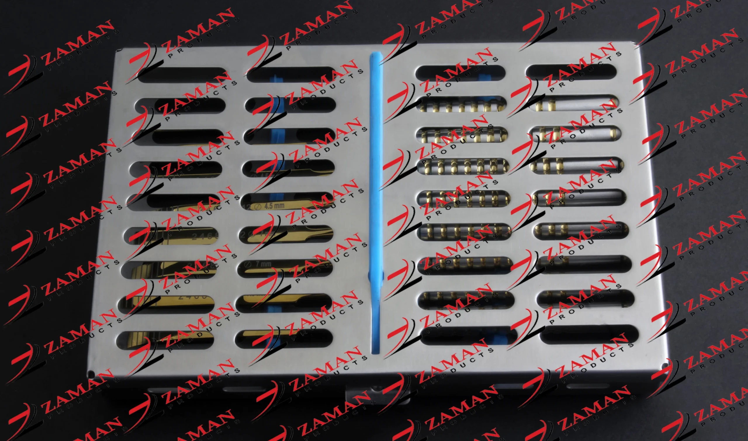 Ridge Splitting Bone Chisels Periodontal Gold & silver 8 PCs Set With Kit Dental - Image 6