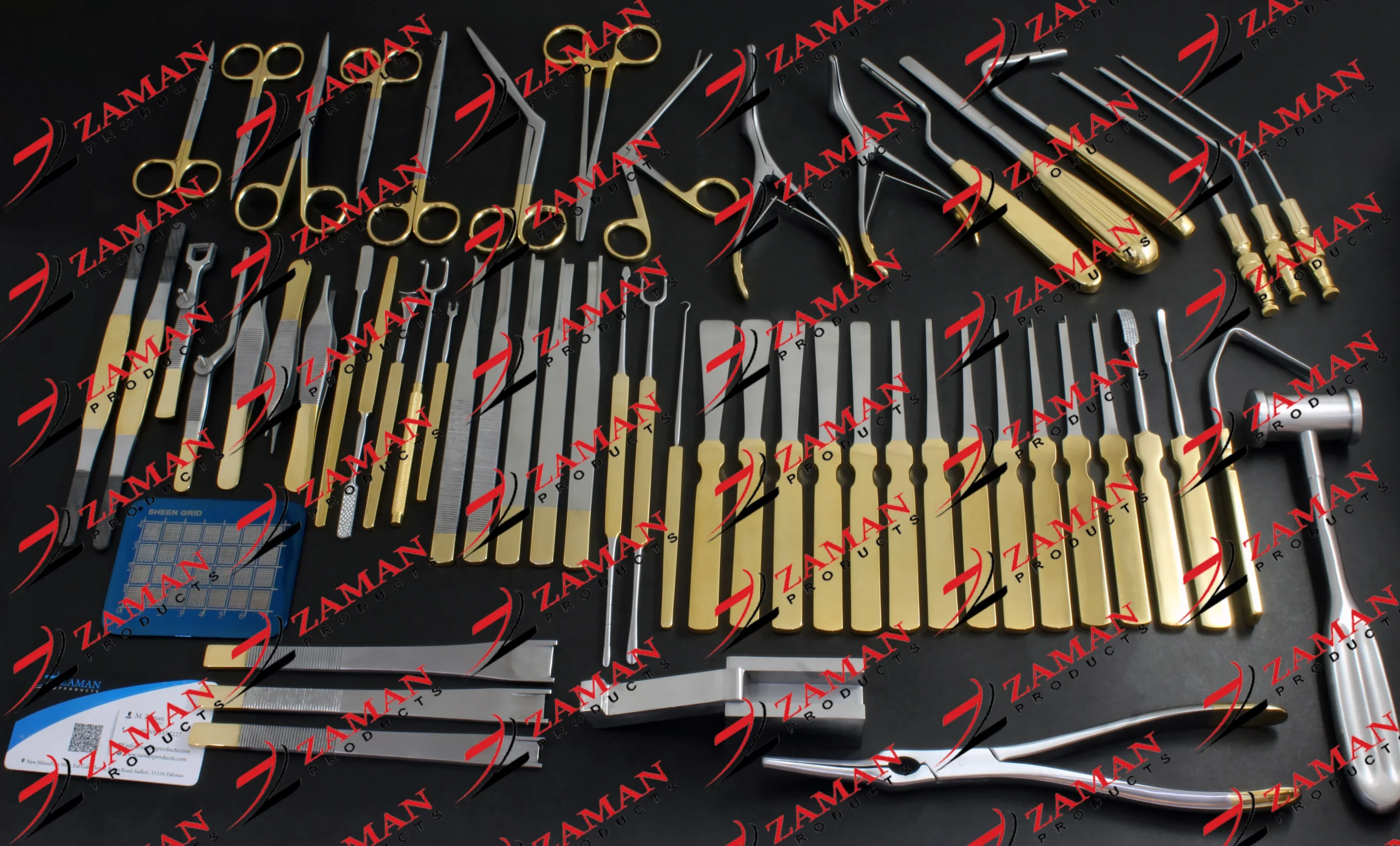 Rhinoplasty Instruments Set of 58 Pieces Nose Surgery Reusable By Zaman Products