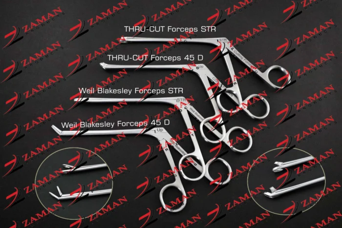 Weil Blakesley & Thru Cut Nasal Forceps Straight And 45 Degree 4 PCs ...