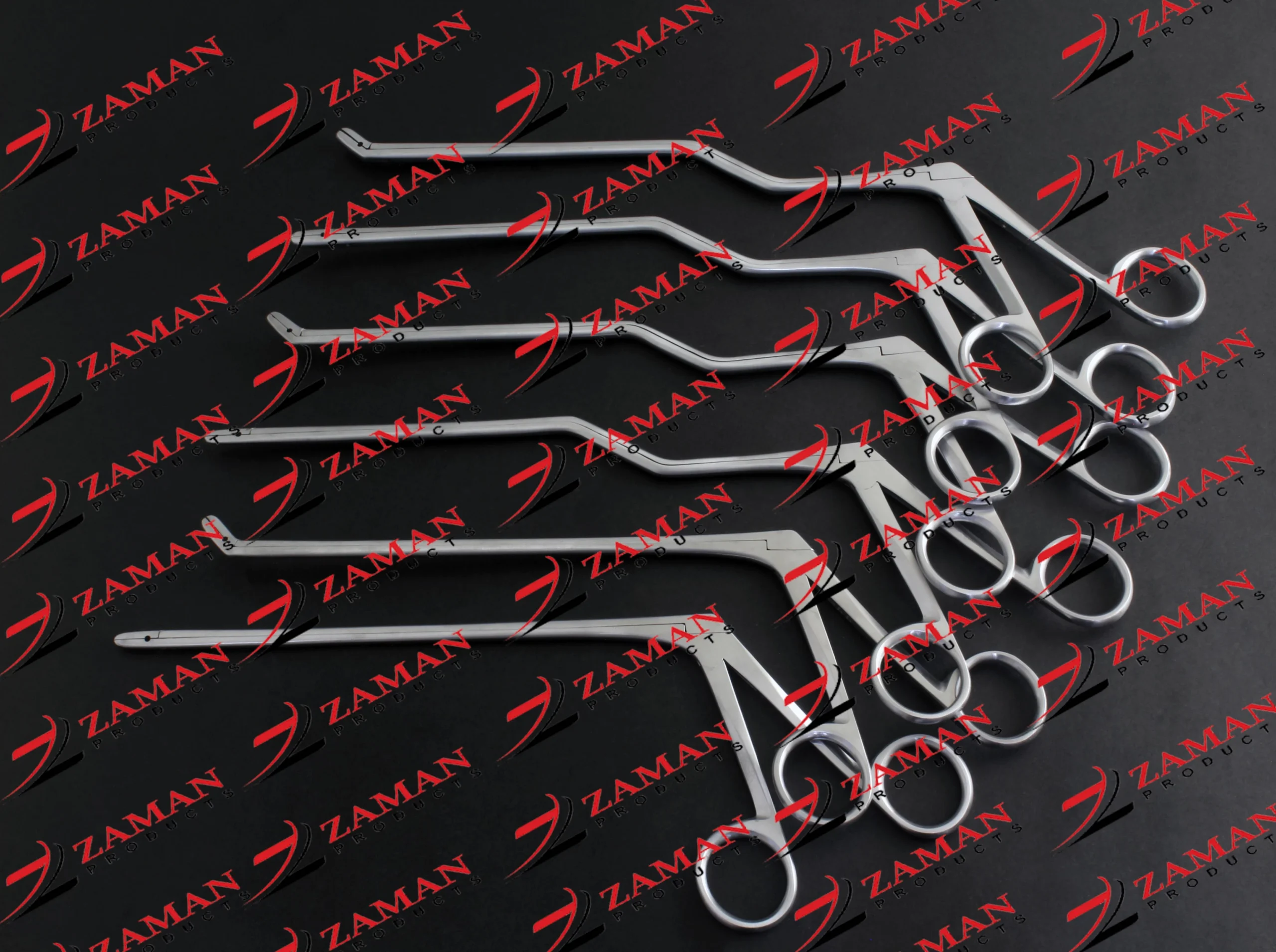 Cushing Disc Rongeur Bayonet Forceps Straight And Up 2,4 mm 6 PCs Set By ZP