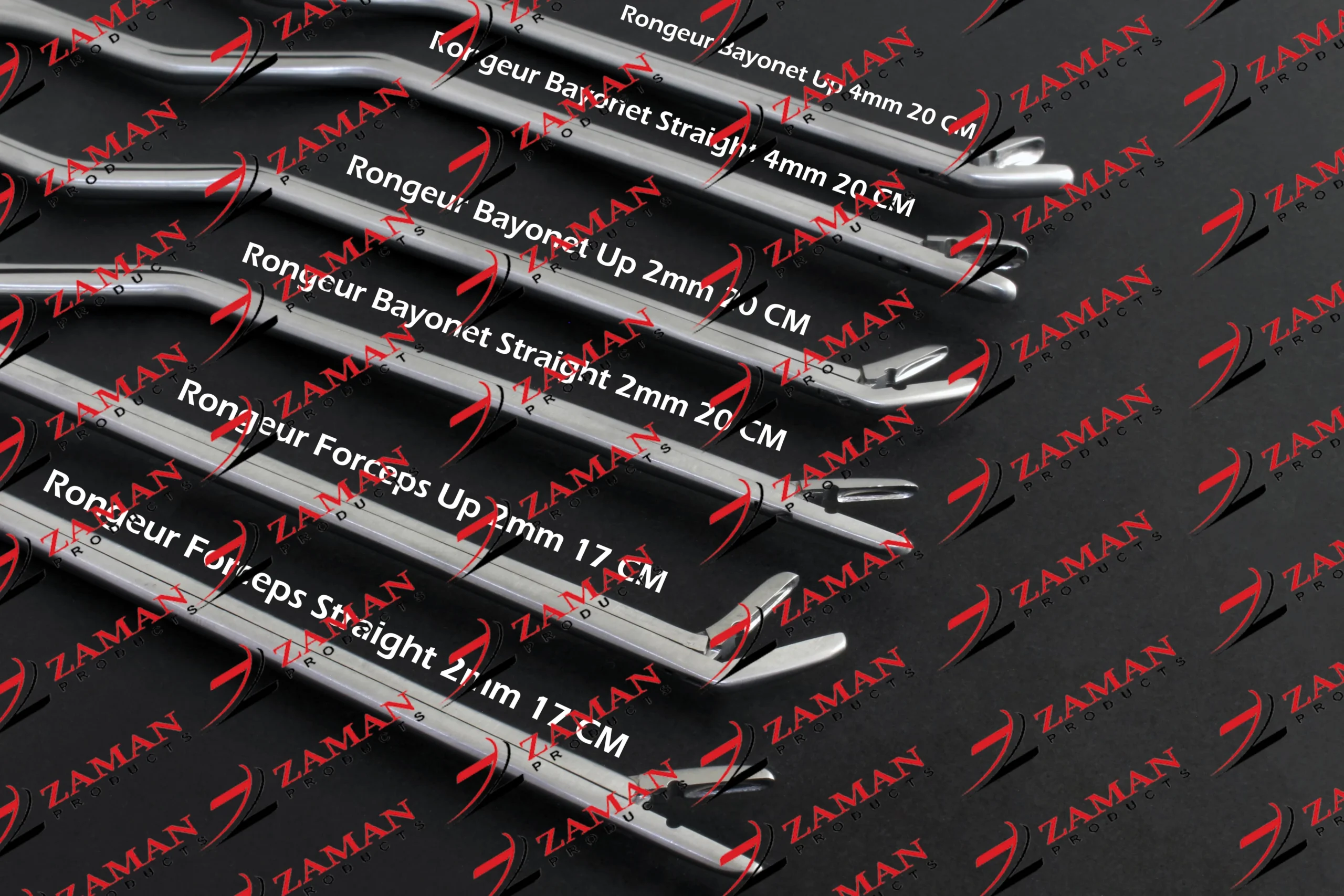 Cushing Disc Rongeur Bayonet Forceps Straight And Up 2,4 mm 6 PCs Set By ZP - Image 3