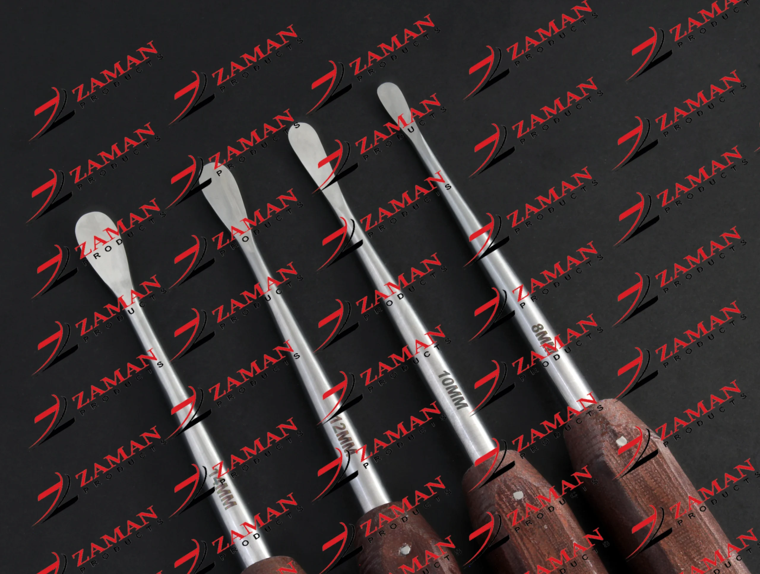 Cobb Spinal Elevator Fiber Handle 8mm 10mm 12mm 14mm 4 PCs Set By Zaman Products - Image 5