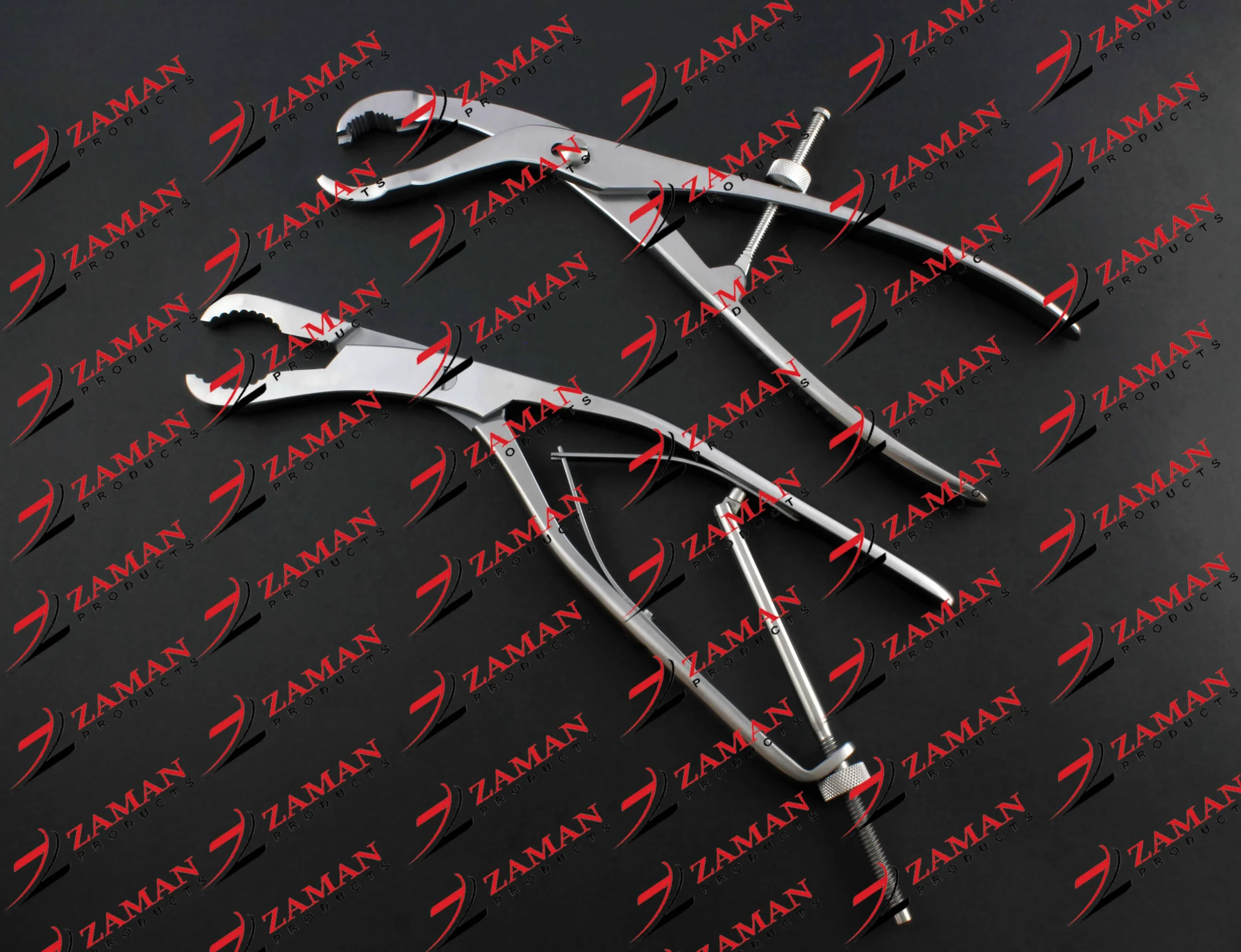 Self Centering Bone Holding Forceps And Ulrich Bone Holding Forceps Curved 25 CM