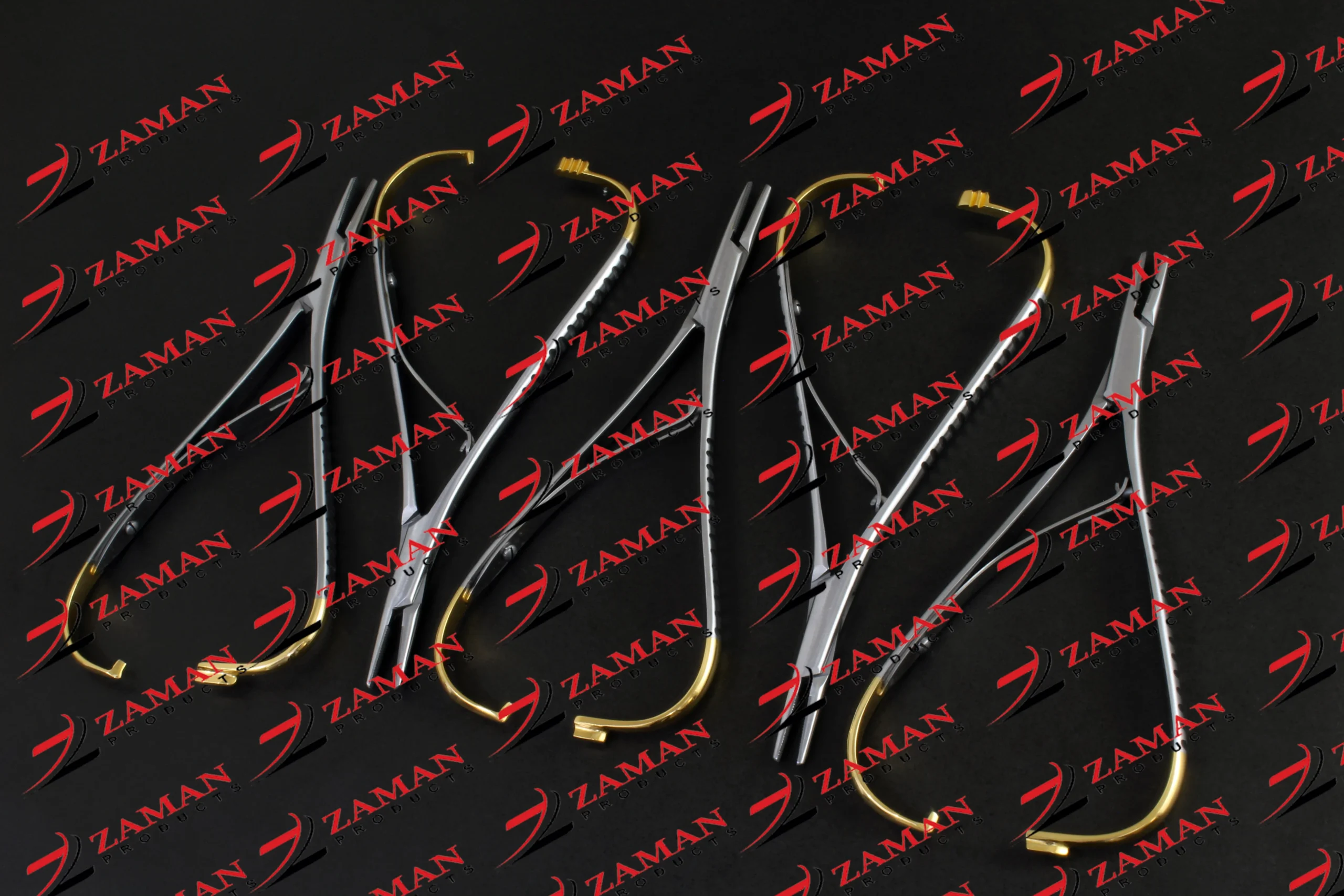 Mathieu Straight Surgical Needle Holder 14 cm TC gold 5 PCS By Zaman Products - Image 4