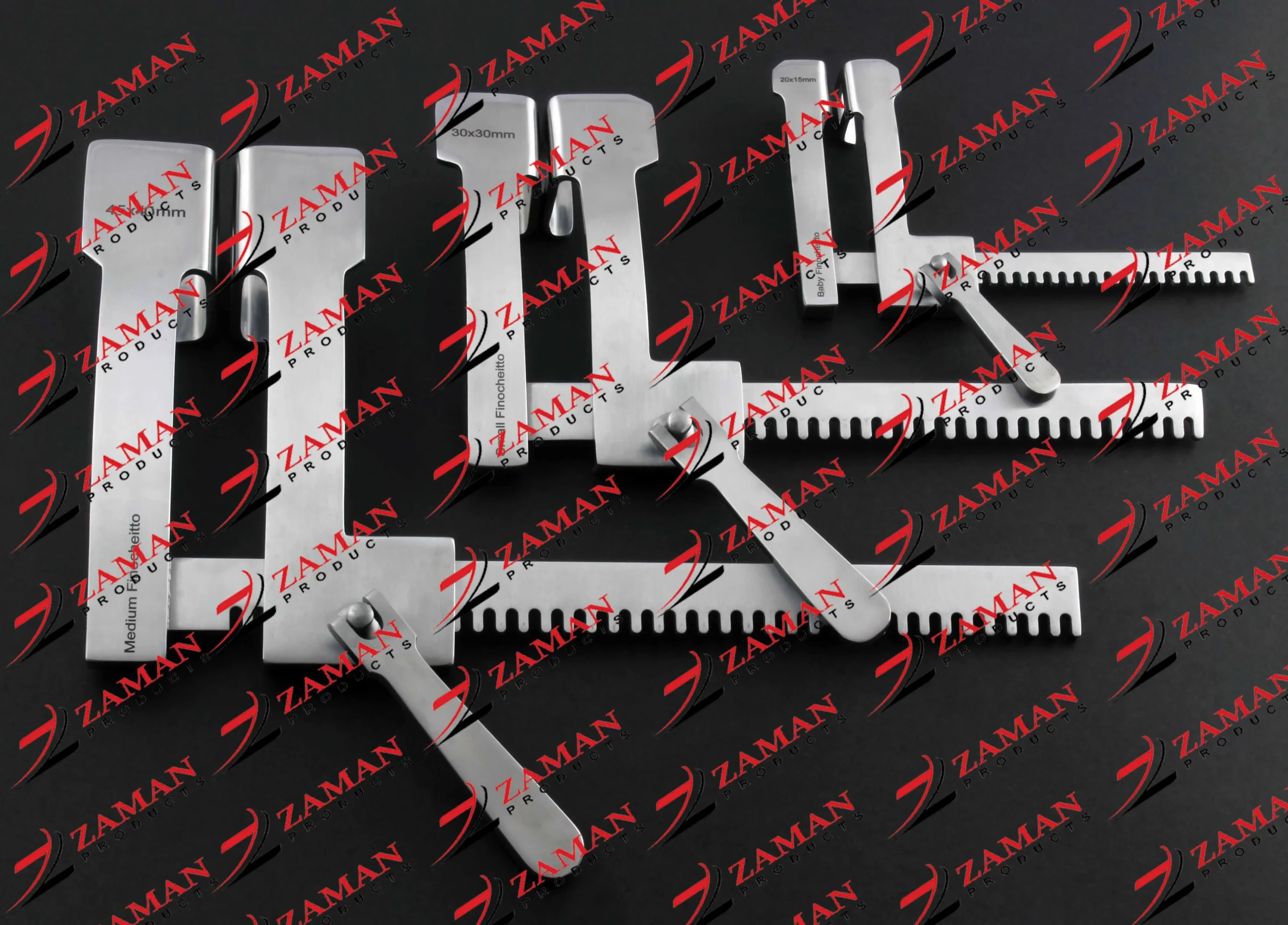 Baby + Small + Medium 3 PCs Set Finochietto Rib Spreader Retractors By Zaman Products - Image 2