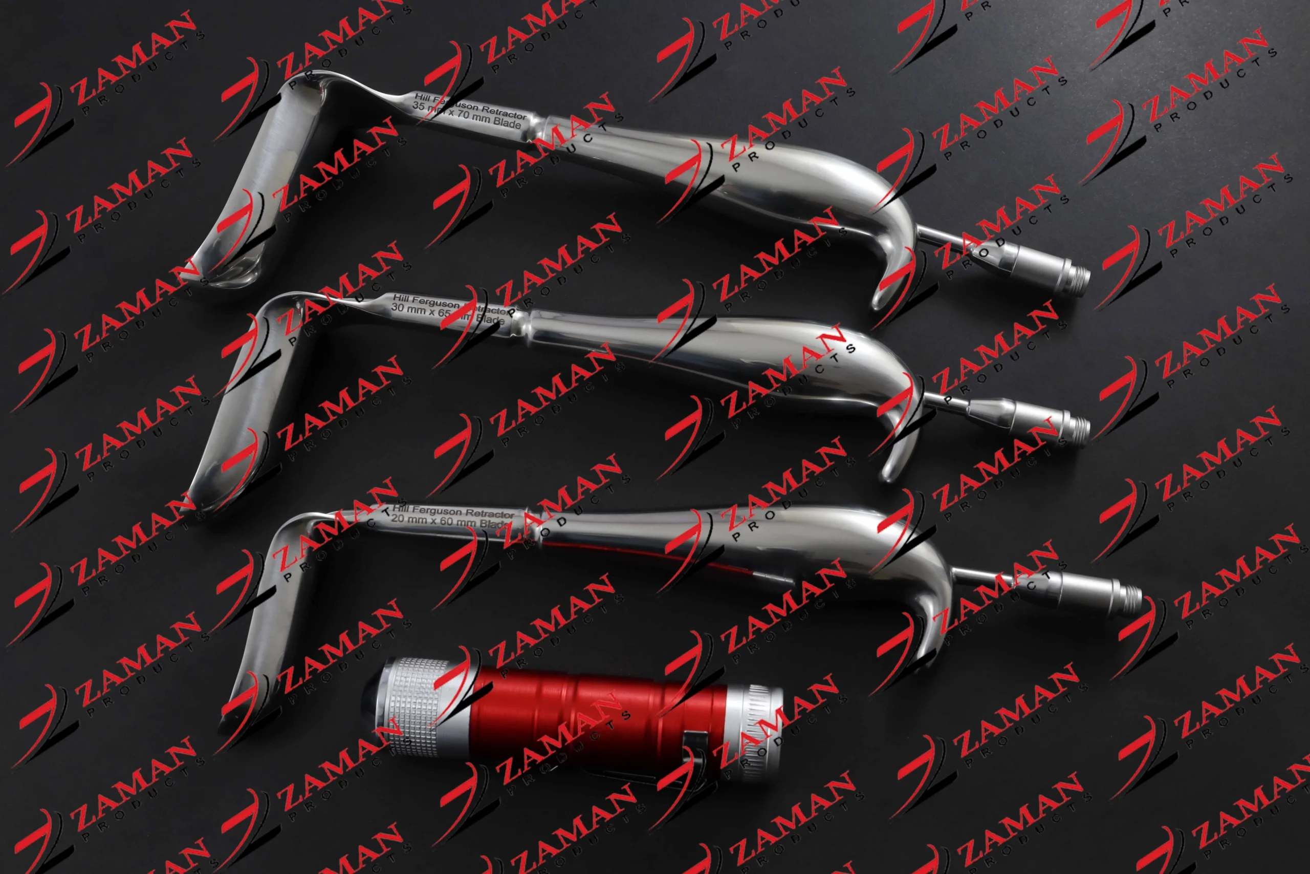 Hill Ferguson Rectal Retractor Fiber Optic 3 PCs Set S,M,L Surgical Instruments - Image 4