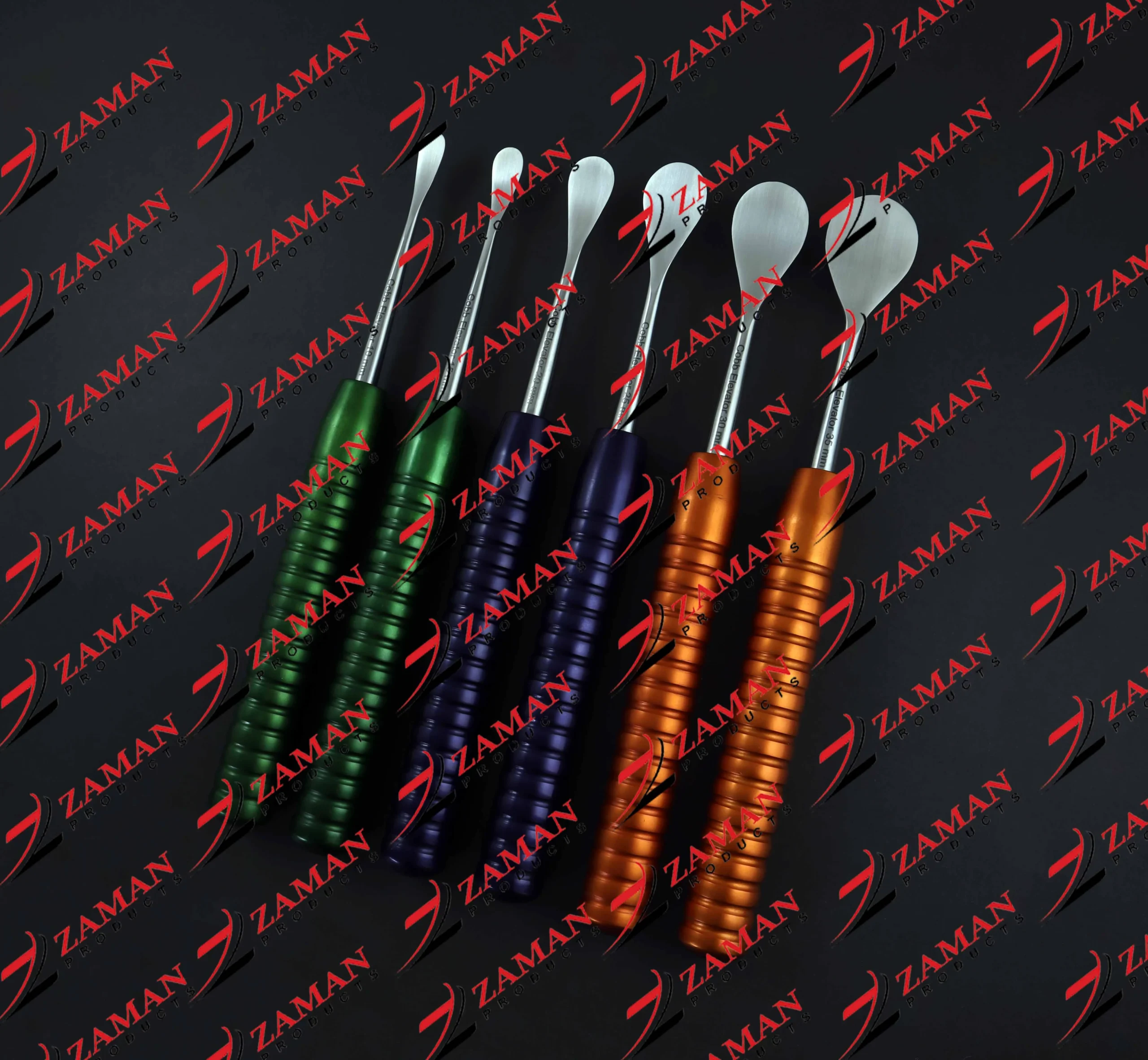 Cobb Spinal Elevator 6 PCs Set Colored Orthopedic Surgical Instruments - Image 2