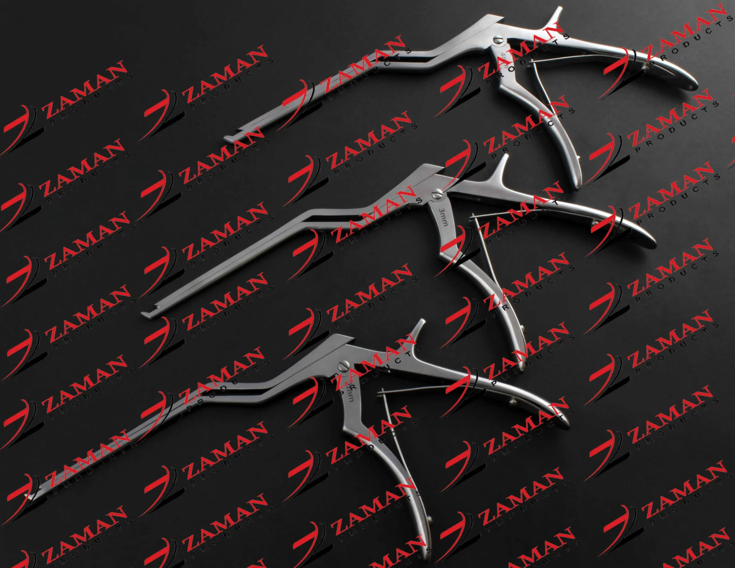 Spurling Kerrison Bayonet Rongeur 45 Degree 2mm,3mm,4mm up 9'' By Zaman Products - Image 3