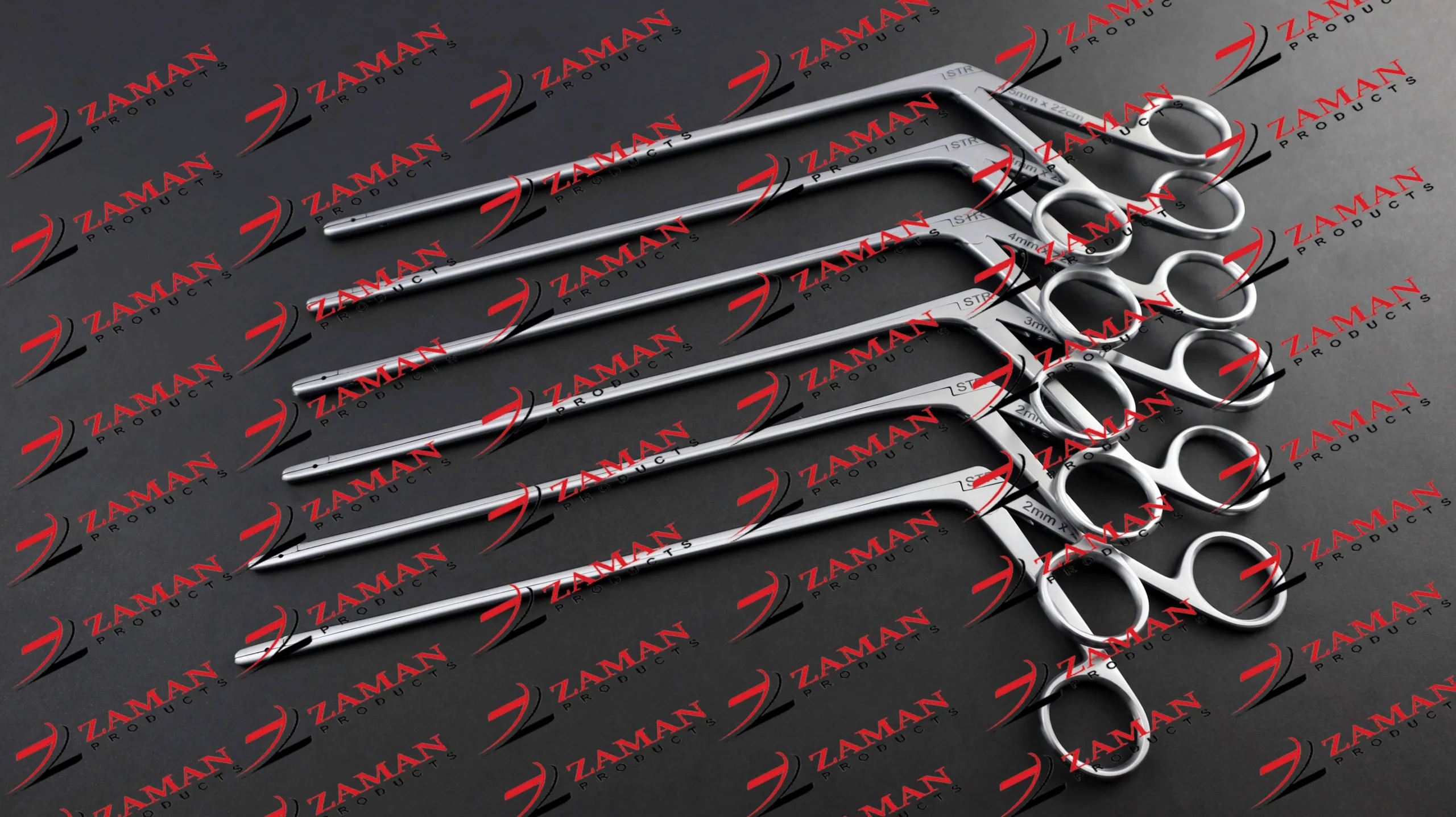 Laminectomy Intervertebral Disc Rongeur 22 Cm Set Straight 2, 3,3.5 ,4,4.5, 5 mm