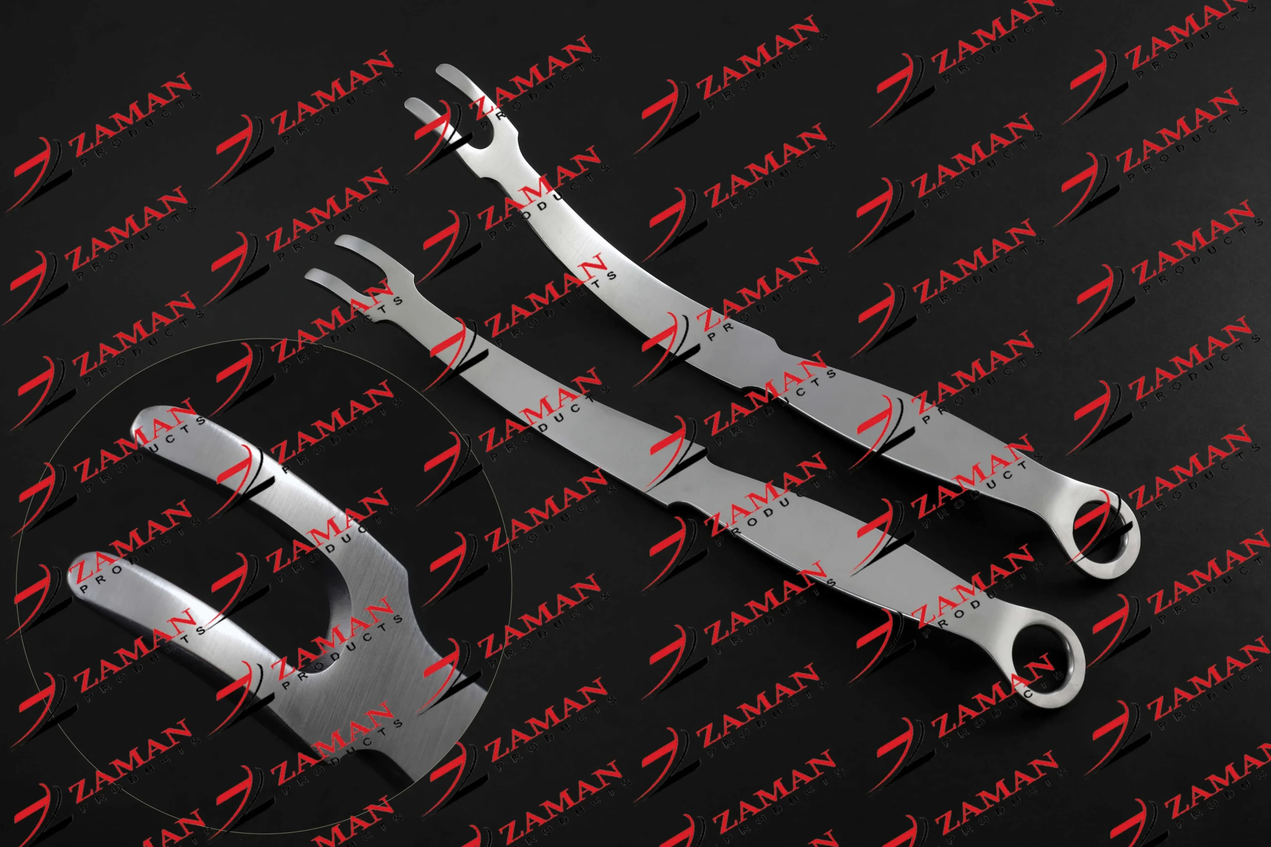 PCL Retractor Slightly Curved & Strong Curved 5 mm / 10 mm Gap / 5 mm 4 PCs Set - Image 5