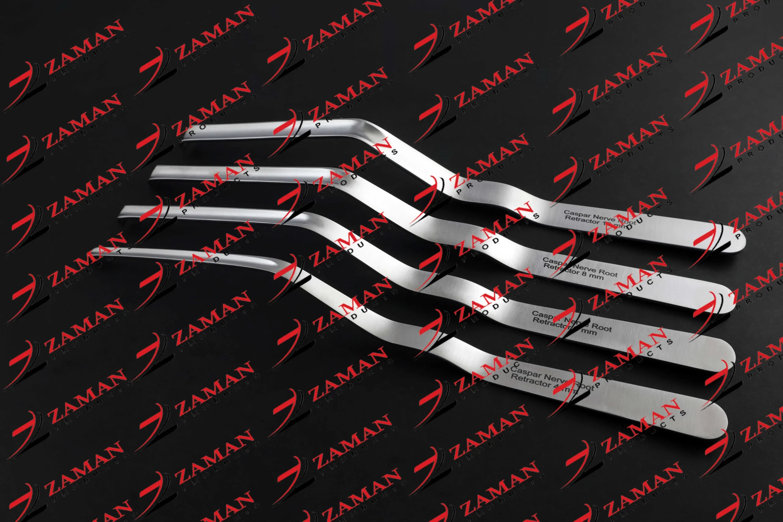 Caspar Nerve Root Retractor Bayonet Shaft 4,6,8,10 mm 8 PCs Set By Zaman Products - Image 6