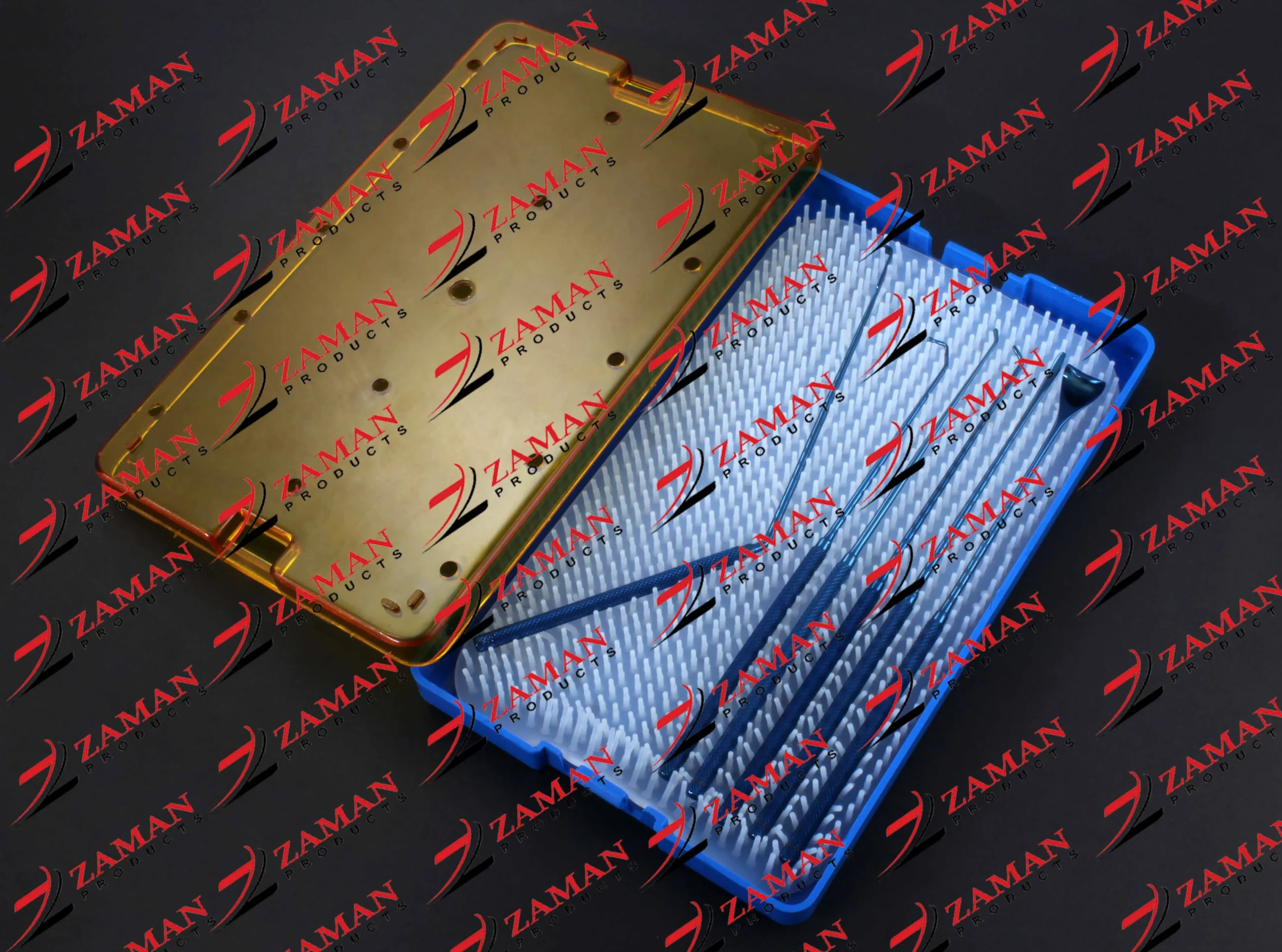 Nerve Root Penfield 6 PCs Set Blue Dissector Retractor with Sterilization Rack Surgical instruments