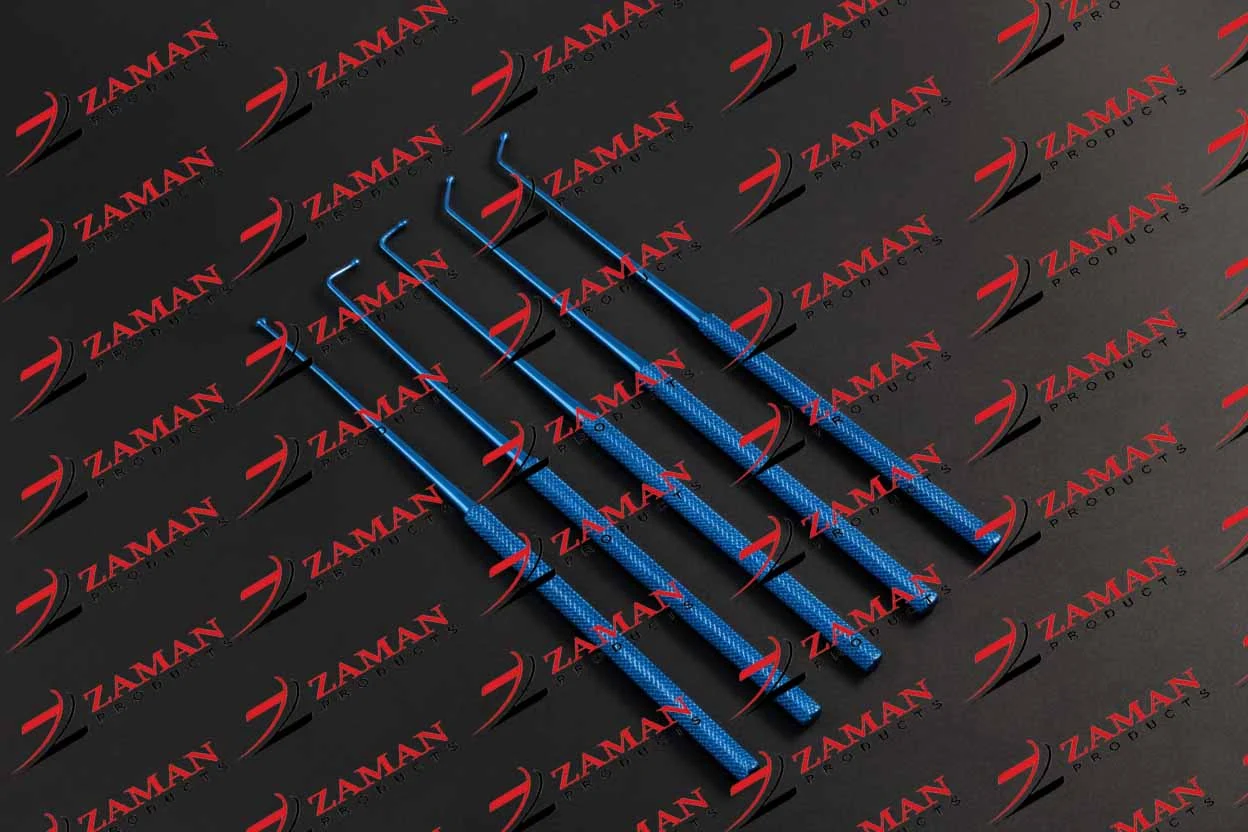 2 mm Neurosurgical Expanded Micro Ball Dissector 5 PCs Set Blue Micro Surgical Instruments