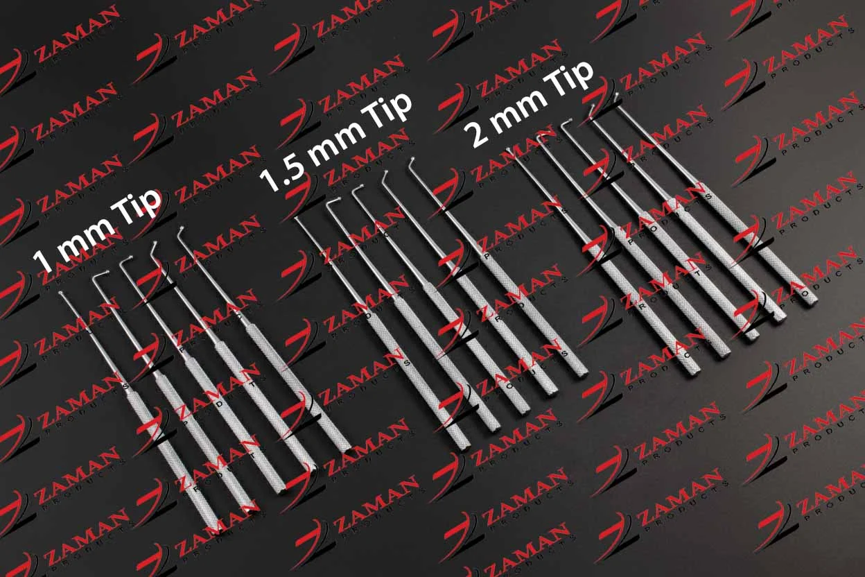 1,1.5,2 mm Neurosurgical Expanded Micro Ball Dissector Set Of 15 PCs Micro Surgical Instruments