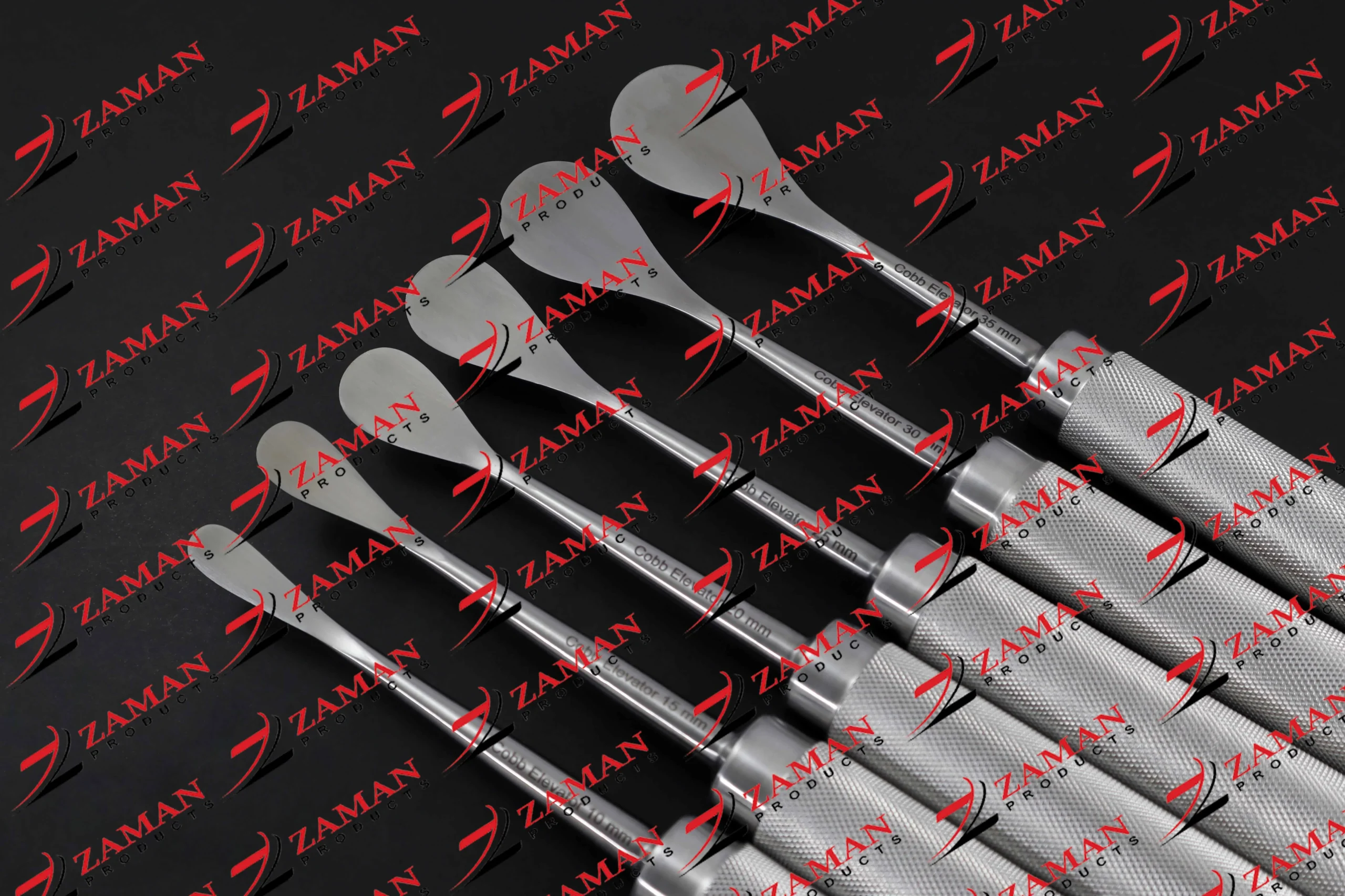 Cobb Spinal Elevator 6 PCs Set Steel Handle Orthopedic Surgical Instruments - Image 3