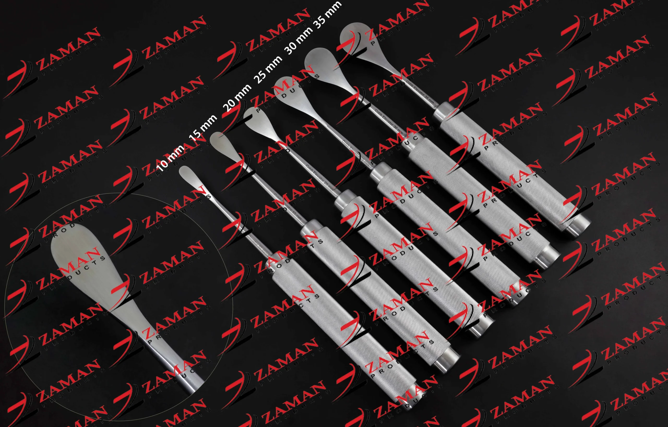 Cobb Spinal Elevator 6 PCs Set Steel Handle Orthopedic Surgical Instruments