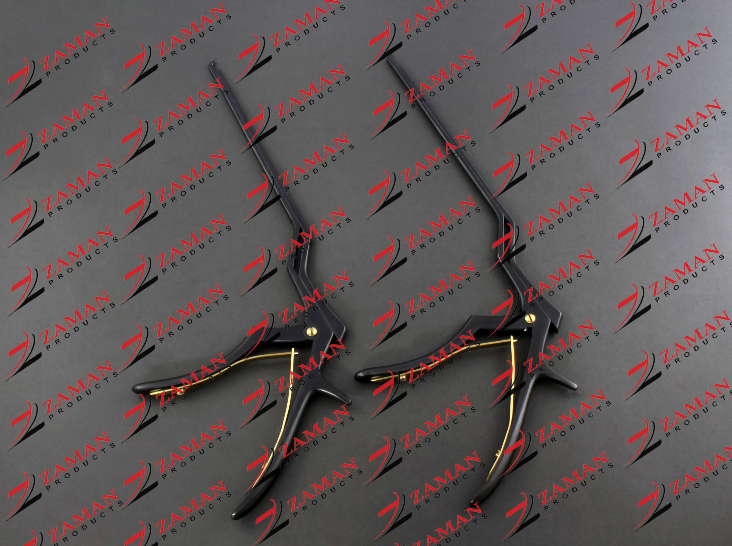 1 & 3 mm 2 PCs Set Kerrison Bayonet Bone Spine Rongeur Black Coated - Image 2