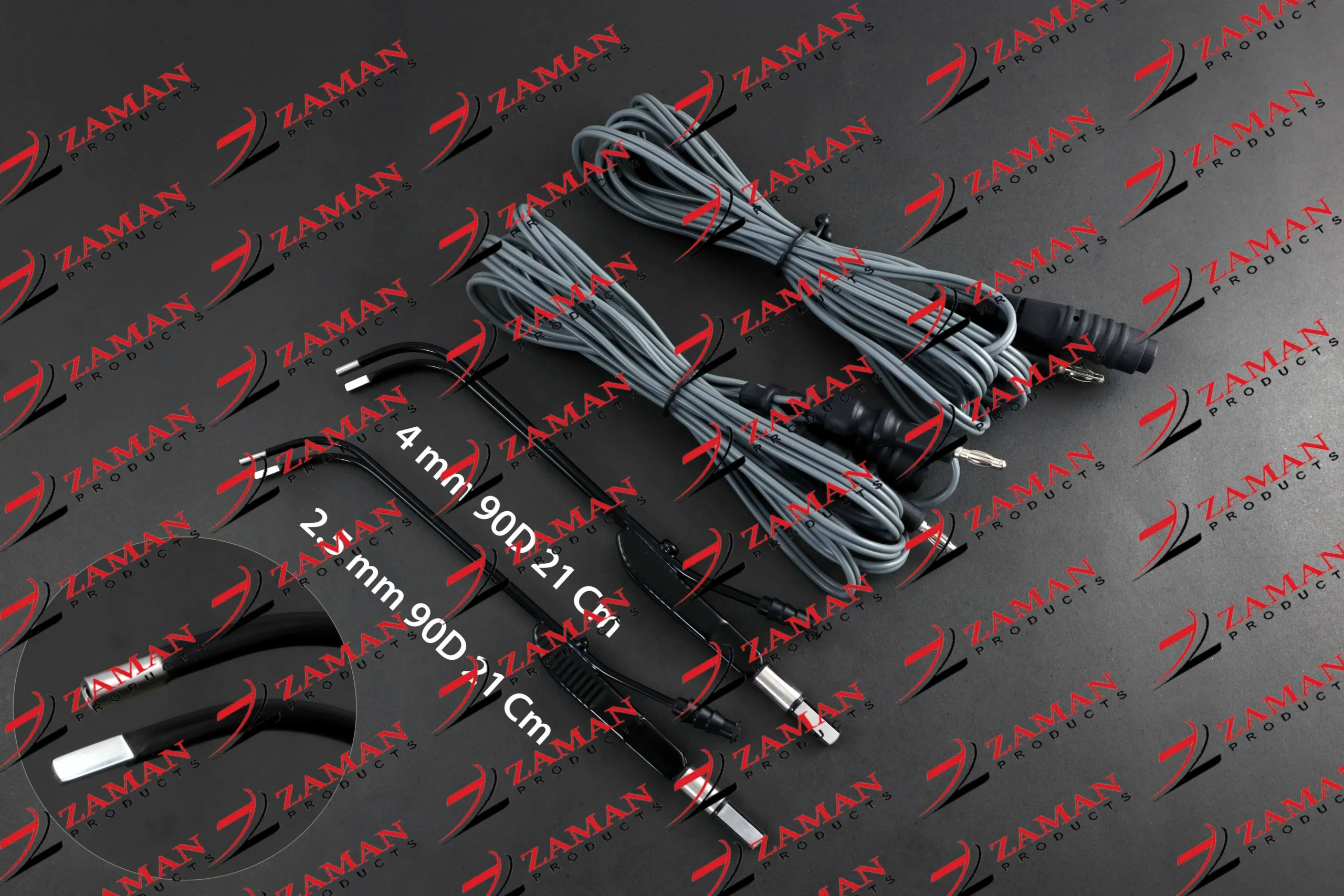 Bipolar Coagulation Forceps 90D 21 cm 4 PCs w/ Reusable Cables For Nasopharynx
